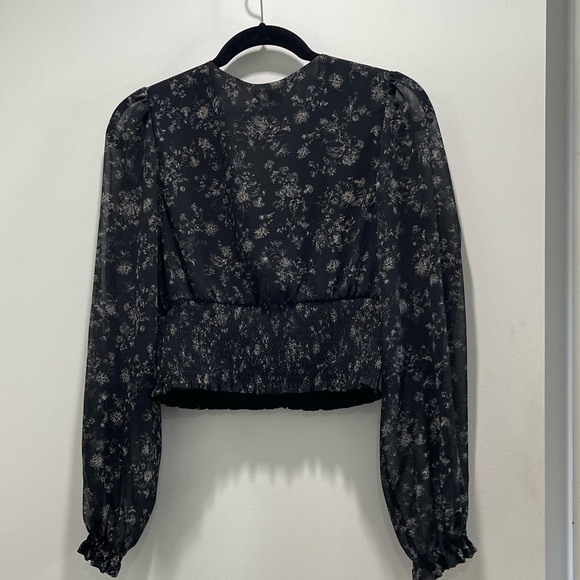 Wilfred Medium Blouse, Navy, Floral - Picture 2 of 4